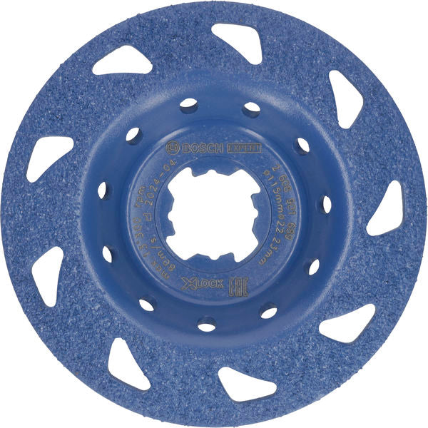BOSCH EXPERT Multi Material Carbide glava za brušenje, fina, pod uglom, X-LOCK, 115 mm, 22,23 mm - Lončasti disk za brušenje EXPERT Carbide (2608901689)-SBT Alati Beograd