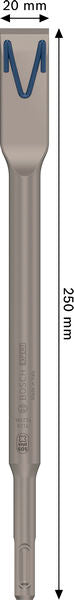 BOSCH EXPERT SDS plus-8C pljosnato dleto, 20×250 mm - Ravno dleto SDS plus-8C (2608901695)-SBT Alati Beograd