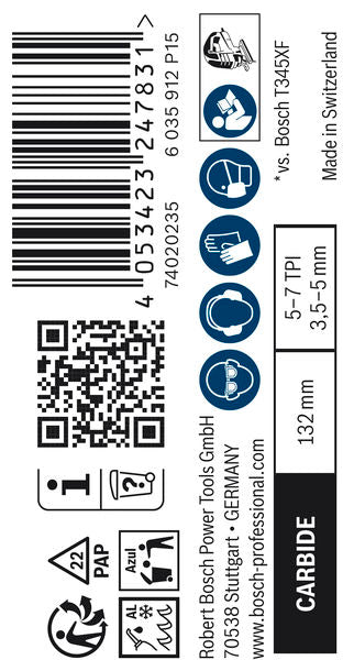 BOSCH EXPERT Multi Material T367XHM list ubodne testere, 10 komada - EXPERT Multi Material T367XHM 10/1 (2608901818)-SBT Alati Beograd