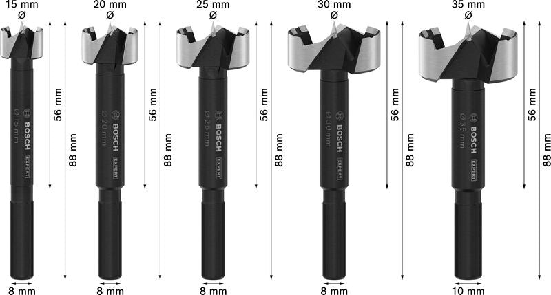 BOSCH Set EXPERT Wood Forstner burgija, 5 kom. - Forstner burgija Expert Wood Set 5 pc (2608901843)-SBT Alati Beograd