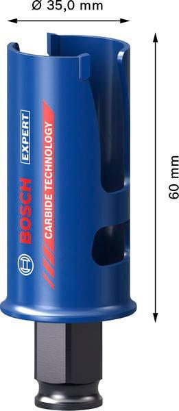 BOSCH EXPERT Construction Material Power Change Plus testera za otvore, 35×60 mm - Testera za otvore P CM T 35mm (2608901918)-SBT Alati Beograd
