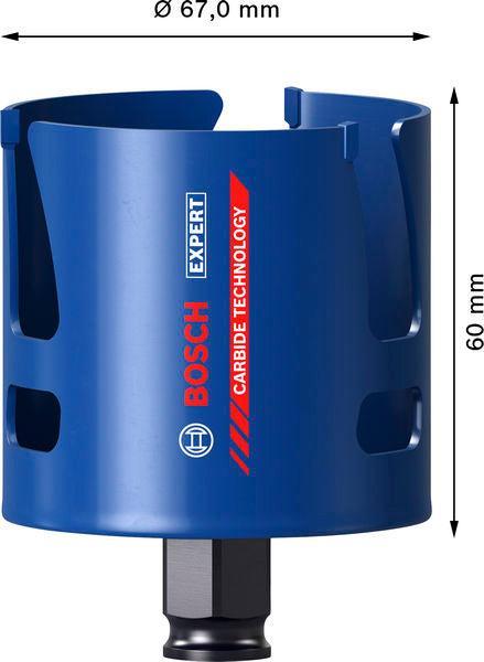 BOSCH EXPERT Construction Material Power Change Plus testera za otvore, 67×60 mm - Testera za otvore P CM T 67mm (2608901930)-SBT Alati Beograd