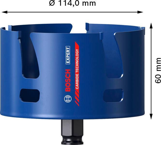 BOSCH EXPERT Construction Material Power Change Plus testera za otvore, 114×60 mm - Testera za otvore P CM T 114mm (2608901944)-SBT Alati Beograd