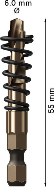 BOSCH Vodeća burgija za EXPERT Power Change Plus, HSS-Co, Ø6×5×55 mm - Burgija za centriranje P PD HC 6x55 (2608901964)-SBT Alati Beograd