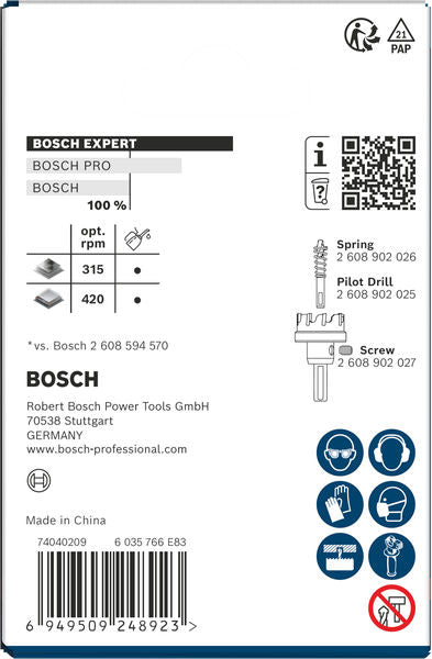 BOSCH EXPERT Sheet Metal testera za otvore sa osovinom, 38×5 mm - Testera za otvore A SM T 38mm (2608901994)-SBT Alati Beograd