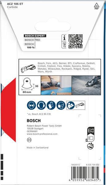 BOSCH EXPERT ACZ 105 ET Multi Material list segmentne testere, 80×30 mm - Segment lista testere RBE - 1ER ACZ 105 (2608902059)-SBT Alati Beograd