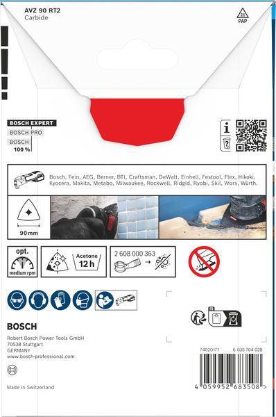 BOSCH EXPERT AVZ 90 RT2 brusna ploča, 90 mm - Brusna ploča RBE - 1ER AVZ 90 RT2 (2608902061)-SBT Alati Beograd