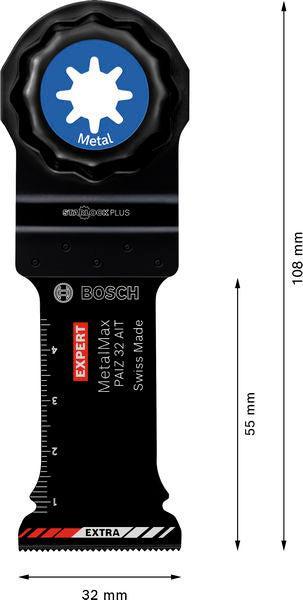 BOSCH EXPERT PAIZ 32 AIT MetalMax list testere za uranjajuće rezove, 32×55 mm - List testere za uranjanje RBE - 1ER PAIZ (2608902068)-SBT Alati Beograd