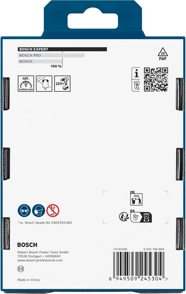 BOSCH Komplet EXPERT Self Cut Speed pljosnatih burgija od 20/22/25 mm, 3 dela - Burgija glodalica 3Pc Spade Set (2608902107)-SBT Alati Beograd