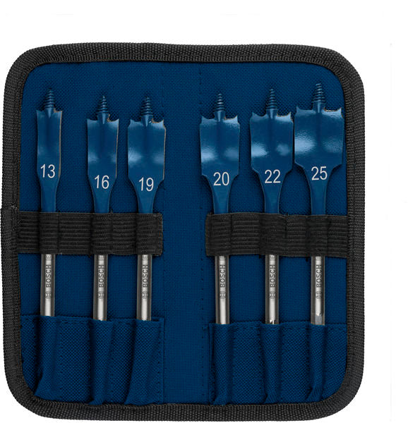 BOSCH Set EXPERT Self Cut Speed pljosnatih burgija od 13/16/19/20/22/25, 6 delova - Burgija glodalica 6Pc Spade Set (2608902109)-SBT Alati Beograd