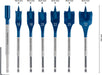 BOSCH Set EXPERT Self Cut Speed pljosnatih burgija od 16/18/20/22/25/32 + produžetak od 152 mm, 7 delova - Burgija glodalica 7Pc Spade Set (2608902110)-SBT Alati Beograd