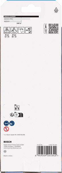 BOSCH EXPERT Self Cut Speed set pljosnatih burgija, 12/16/18/20/22/25/28/32 mm, 8 delova - Burgija glodalica (2608902111)-SBT Alati Beograd