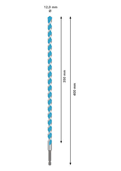 BOSCH EXPERT HEX-9 Multi Construction burgija, 12×350×400 mm - (2608902276)-SBT Alati Beograd