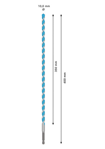 BOSCH EXPERT HEX-9 Multi Construction burgija, 10×350×400 - EXPERT HEX-9 MultiC burgija 10x350x400 (2608902363)-SBT Alati Beograd