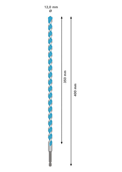 BOSCH EXPERT HEX-9 Multi Construction burgija, 12×350×400 - EXPERT HEX-9 MultiC burgija 12x350x400 (2608902364)-SBT Alati Beograd