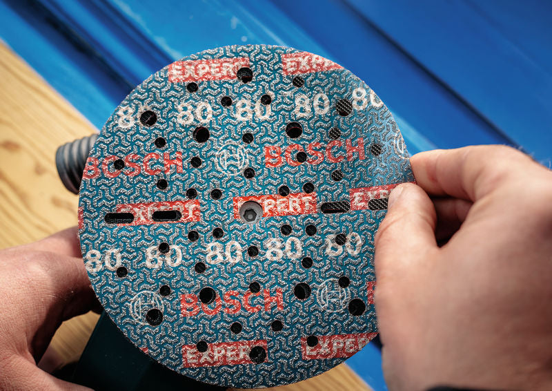 BOSCH EXPERT O780 brusni disk sa folijom, 125 mm, G320 - (2608902422)-SBT Alati Beograd