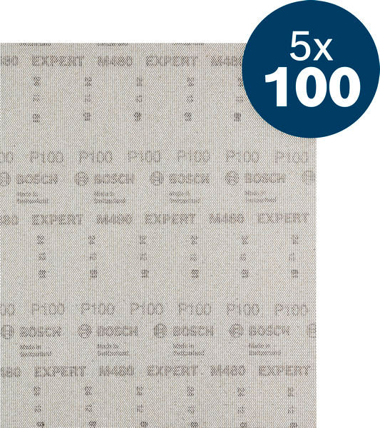BOSCH EXPERT M480 brusna mreža za vibracione brusilice, 230×280 mm, G100, 5 delova - (2608902504)-SBT Alati Beograd