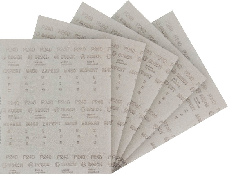 BOSCH EXPERT M480 brusna mreža za vibracione brusilice, 230×280 mm, G240, 5 delova - (2608902508)-SBT Alati Beograd