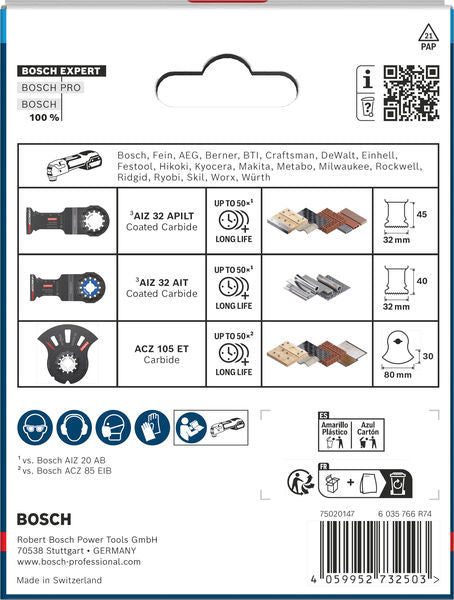 BOSCH EXPERT komplet za sečenje, 3 kom. - Komplet pribora RBE- 3ER SET OMT ECS TU5 (2608902622)-SBT Alati Beograd