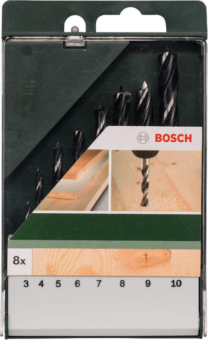 Bosch 8-delni set spiralnih burgija za drvo (2609255215)