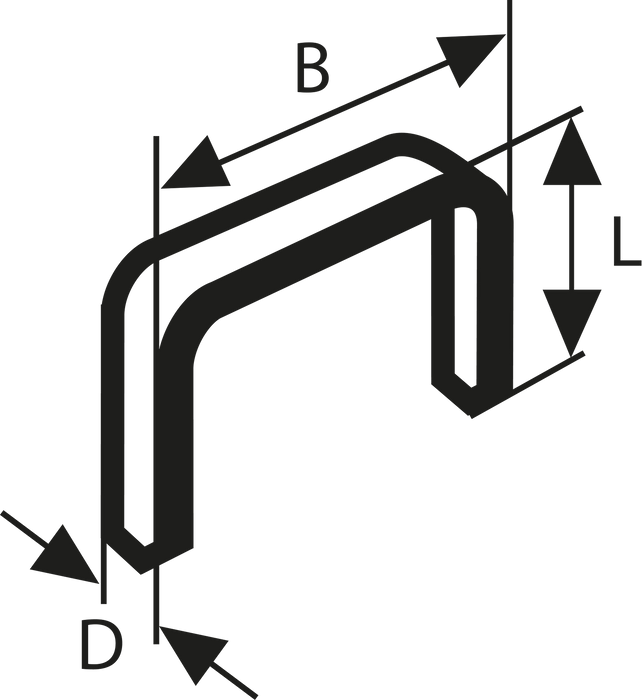 BOSCH Klamarice od ravne žice, tip 57 - Spajalice od pljo.žiceTip57,10.6x1.25x6 (2609255845)-SBT Alati Beograd