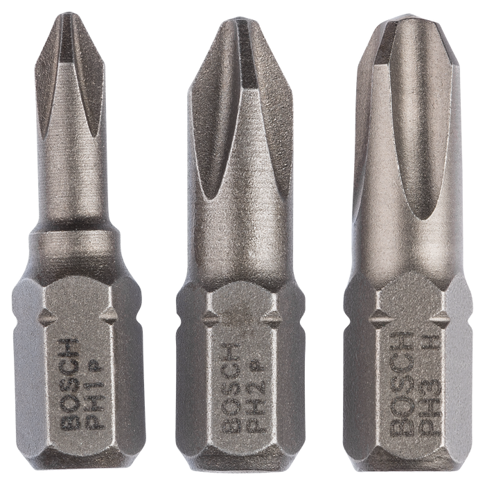 BOSCH Standardni komplet nastavaka za odvrtače Pozidriv® (PZ), 3 dela - Set bitova 25 mm, 3 kom (2609255967)-SBT Alati Beograd