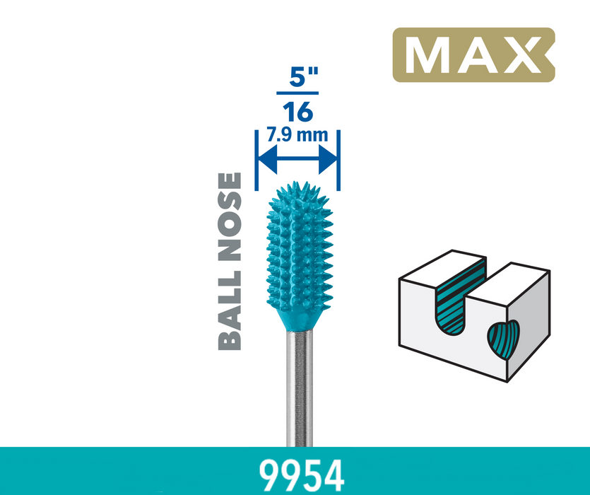 BOSCH Ball Nose Power carving bit DREMEL® MAX (9954) - (26159954DM)-SBT Alati Beograd