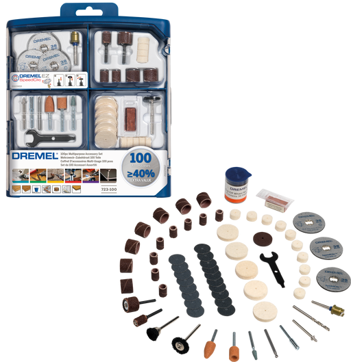BOSCH 100 pieces DREMEL® Multipurpose Accessory Set (723) - (2615S723JA)-SBT Alati Beograd