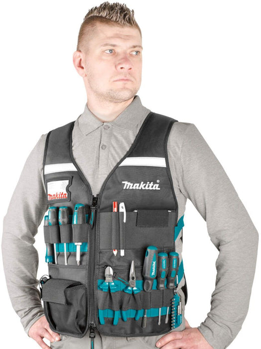 Prsluk za rad sa podesivim džepovima Makita E-15609