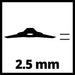 EINHELL - Trokraki nož za trimer 255mm/2,5mm, - (3405082)-SBT Alati Beograd
