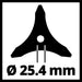 EINHELL - Trokraki nož za trimer 255mm/2,5mm, - (3405082)-SBT Alati Beograd