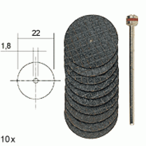 PROXXON Rezna ploča Ø 22 x 0.8mm i Ø 0.38 x 1.0mm, 28808