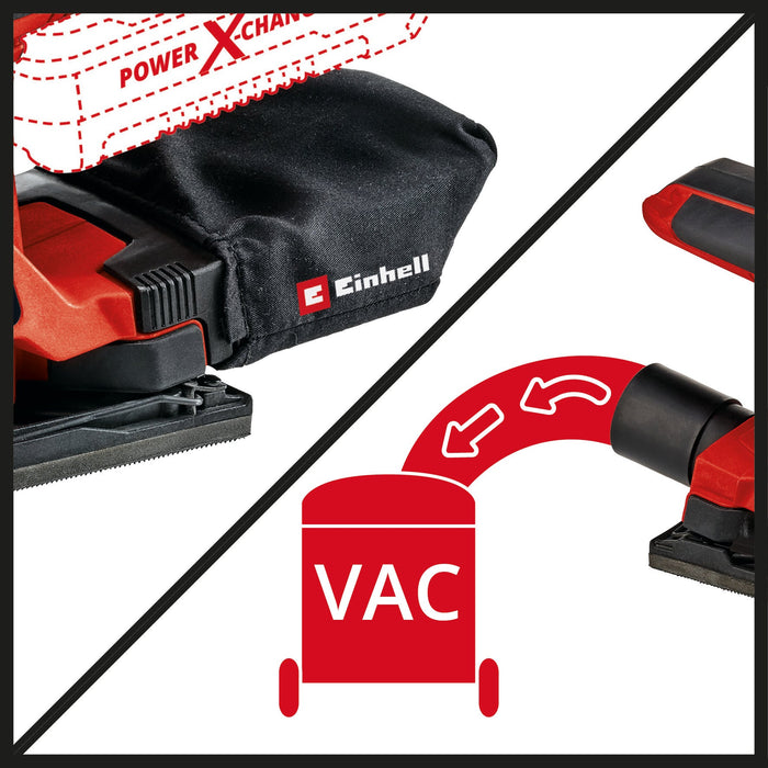 EINHELL - TC-OS 18/187 Li Solo, Akumulatorska vibraciona brusilica - (4460725)-SBT Alati Beograd