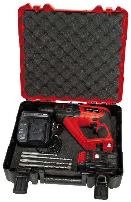 EINHELL - TE-HD 18 Li (1x2.5 Ah), Cordless Rotary Hammer, Akumulatorska čekić bušilica Set - (4514218)-SBT Alati Beograd