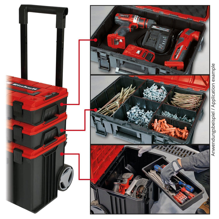 EINHELL - E-Case Tower kofer,Komplet 3 sistemska kofera - (4540015)-SBT Alati Beograd