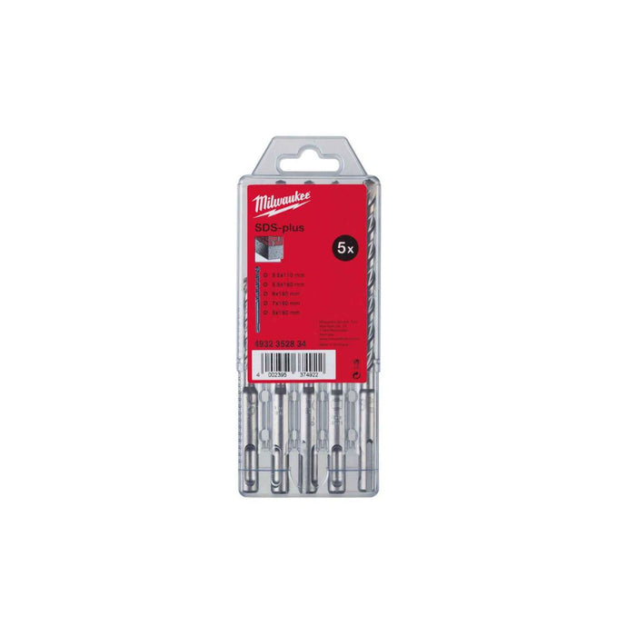 Milwaukee Set burgija za beton, SDS-Plus M2, 2 -rezna, 5,5 - 8 mm, 4932352834