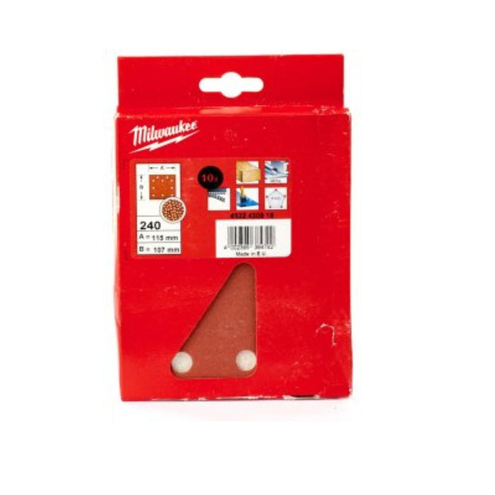Milwaukee Brusni papir za ekscentričnu brusilicu, 115 x 107 mm, G 240, 10 kom, 4932430818
