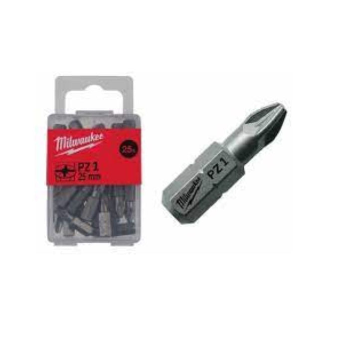 Milwaukee Set udarnih bitova, PZ1 x 25 mm, 25 kom, 4932399589