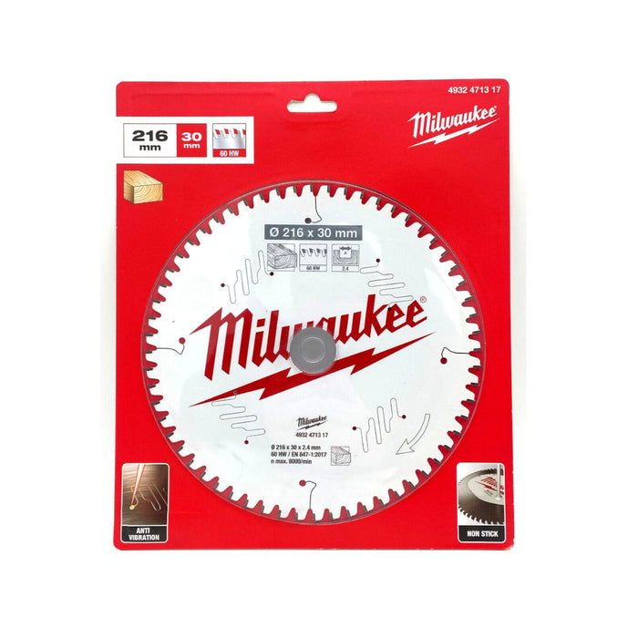 Milwaukee List testere za drvo MS, 216 x 30 mm, 60 zuba, 4932471317