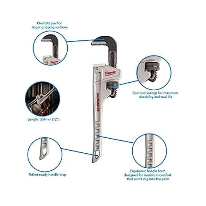 Milwaukee Podesivi ključ za aluminijumske cevi, 304 mm, 48227212