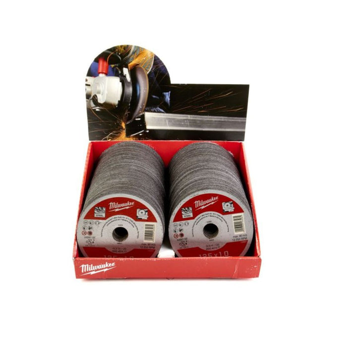 Milwaukee Set ploča za sečenje metala, tanki, 125 x 1 x 22,2 mm, Contractor, 4932451478