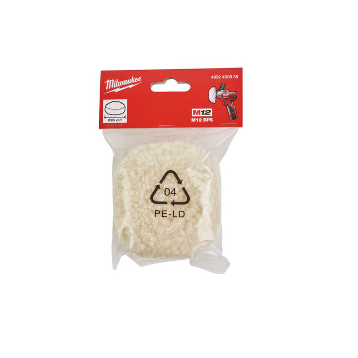 Milwaukee Podloga za poliranje od jagnjeće vune, 80 mm, 4932430838