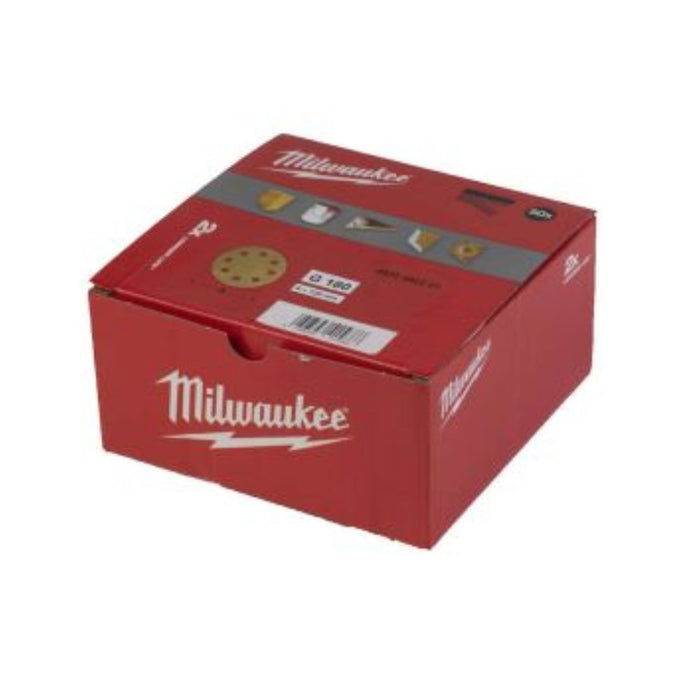 Milwaukee Okrugli HP brusni papiri za ekscentričnu brusilicu, 125 mm, G 180, 50 kom, 4932492201