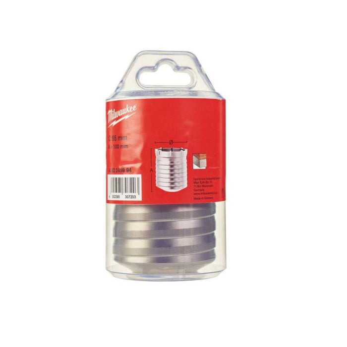 Milwaukee SDS-Max TCT krunica za betonsko jezgro, 2-delna, 65 x 100 mm, 4932245994