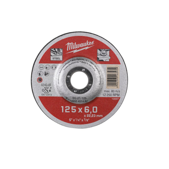 Milwaukee Disk za brušenje metala, 115 x 6 x 22,2 mm, Contractor, 4932451481