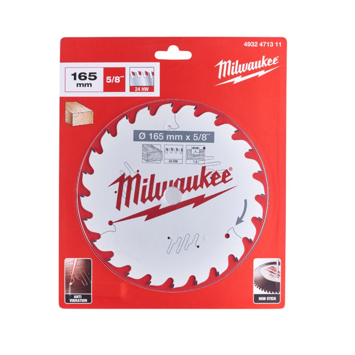 Milwaukee List testere za drvo, 165 x 15,87 mm, 24 zuba, 4932471311