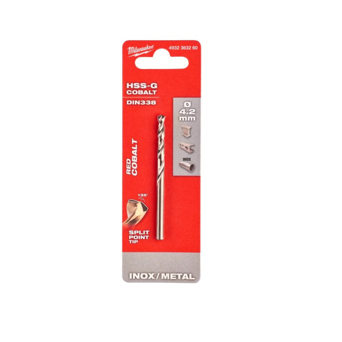 Milwaukee Burgija za metal, HSS-G, Cobalt, 4,2 x 43/75 mm, 1 kom, 4932363260