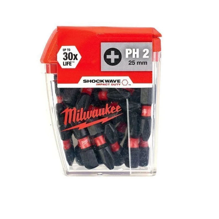 Milwaukee Set Udarnih bitova PH ojačani - PH2 x 25 mm, 25 kom, 4932430853