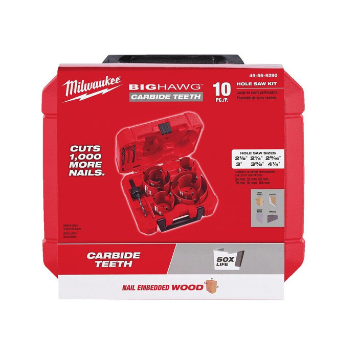 Milwaukee Set kruna za bušenje, volfram karbida, 35 - 76 mm, BIG HAWG, 4932464939