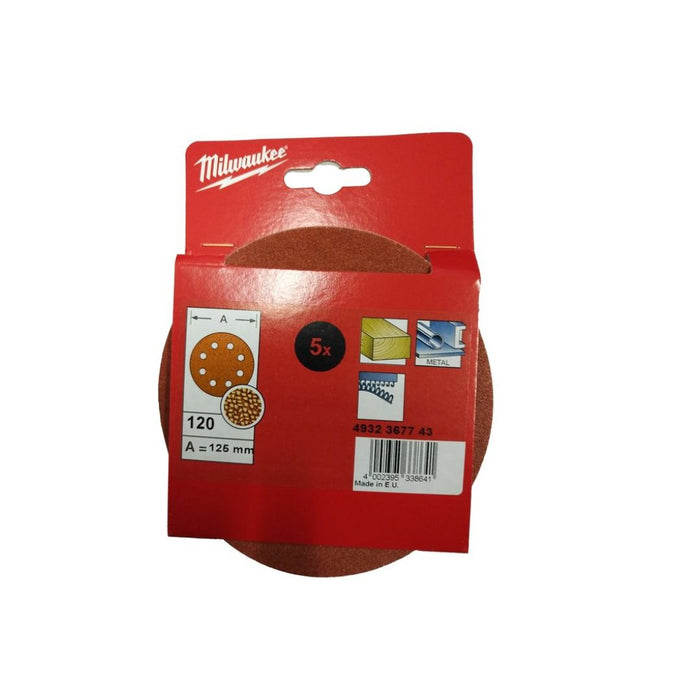 Milwaukee Brusni papir za ekscentričnu brusilicu, okrugli, 125 mm, G 120, 4932367743